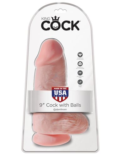 553221 - Фаллоимитатор PipeDream King Cock Chubby реалистик с мошонкой на присоске, телесный | Казанова 69