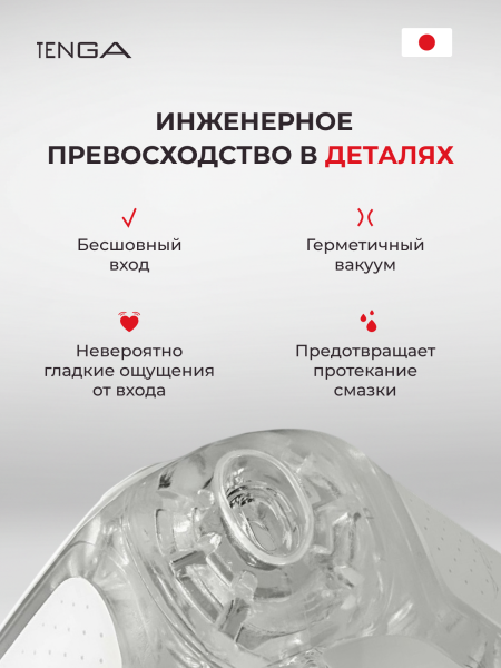 TFZ-101 - Мастурбатор Tenga Flip Zero с вибрацией, белый | Казанова 69