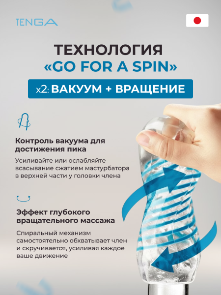 SPD-001 - Мастурбатор Tenga Spinner DX 01 DROPS | Казанова 69