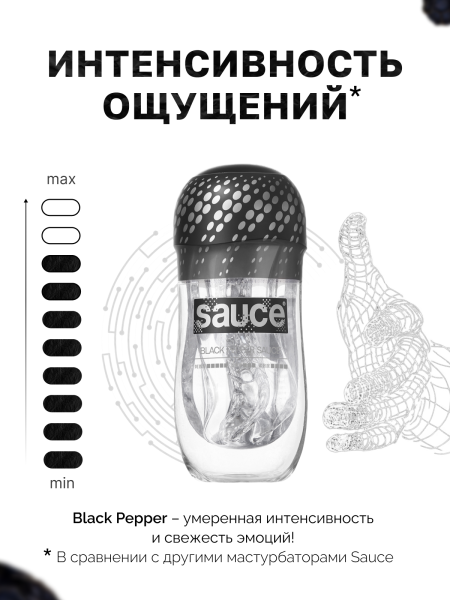 150620 - Мастурбатор Sauce Black Pepper | Казанова 69