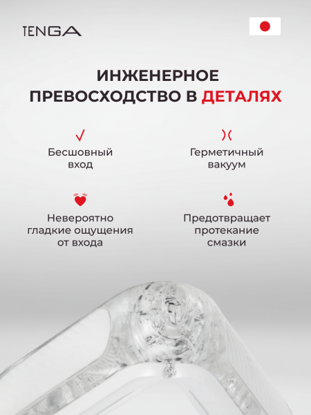 TFZ-004 - Мастурбатор Tenga Flip Zero Gravity белый | Казанова 69