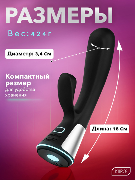 16921 - Интерактивный вибратор Kiiroo OhMiBod Fuse черный | Казанова 69