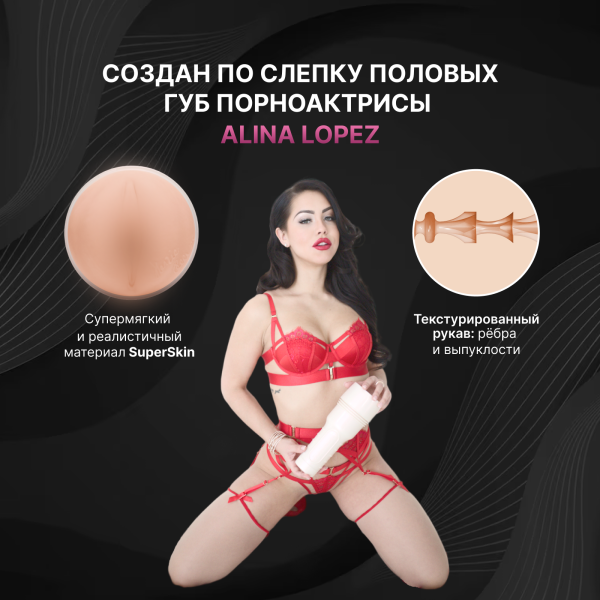 11765 - Мастурбатор Fleshlight Girls Alina Lopez Rose, вагина | Казанова 69