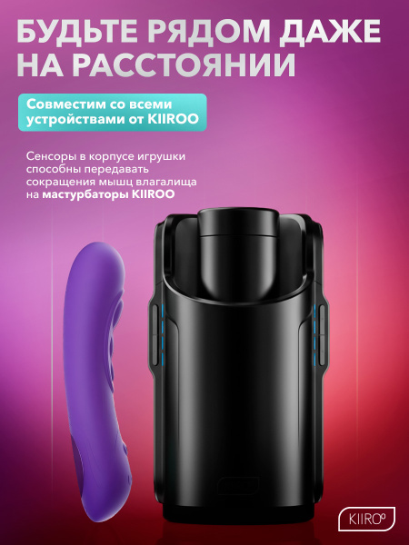 11046 - Интерактивный вибратор Kiiroo Pearl3 фиолетовый | Казанова 69