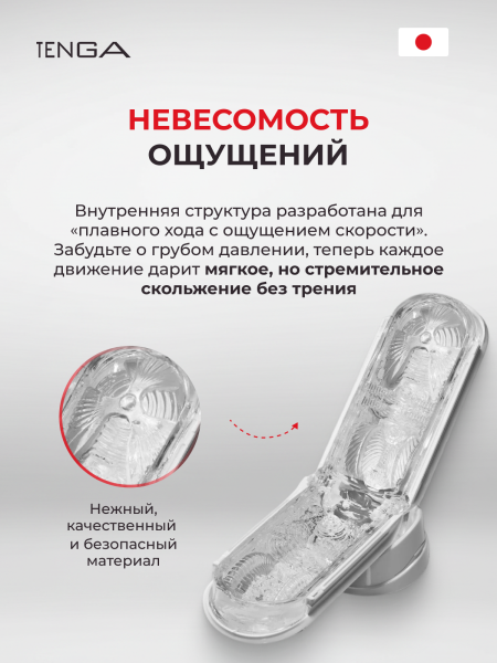 TFZ-004 - Мастурбатор Tenga Flip Zero Gravity белый | Казанова 69