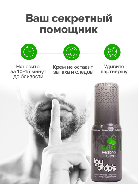 313.0002 - Спрей пролонгирующий для мужчин Joydrops Delay, 50 мл | Казанова 69