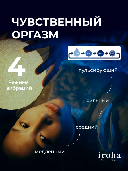 HMF-01 - Вибратор iroha Mikazuki желтый | Казанова 69