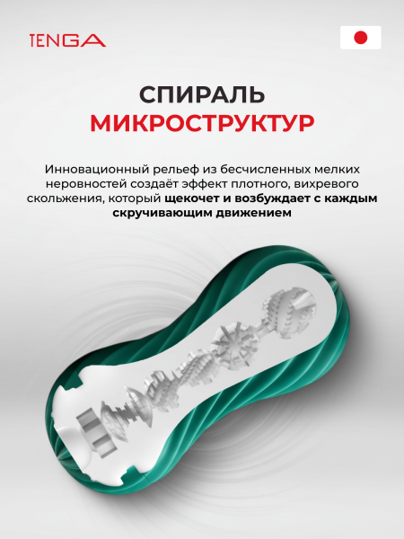 FLX-004 - Мастурбатор Tenga Flex Fizzy Green | Казанова 69