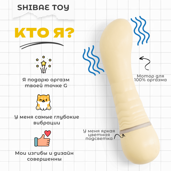 BAE01T01 - Вибратор G-точки Shibae Toys | Казанова 69
