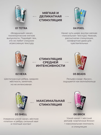 SPN-005 - Мастурбатор Tenga Spinner Beads | Казанова 69