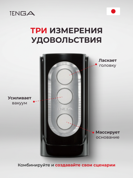 THF-002 - Мастурбатор Tenga Flip Hole черный | Казанова 69